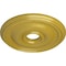 Ekena Millwork Bradford Ceiling Medallion (Fits Canopies up to 4 3/8"), 18 1/8"OD x 3 3/4"ID x 1 1/8"P, Rich Gold CM18BRRGS - alternate 4